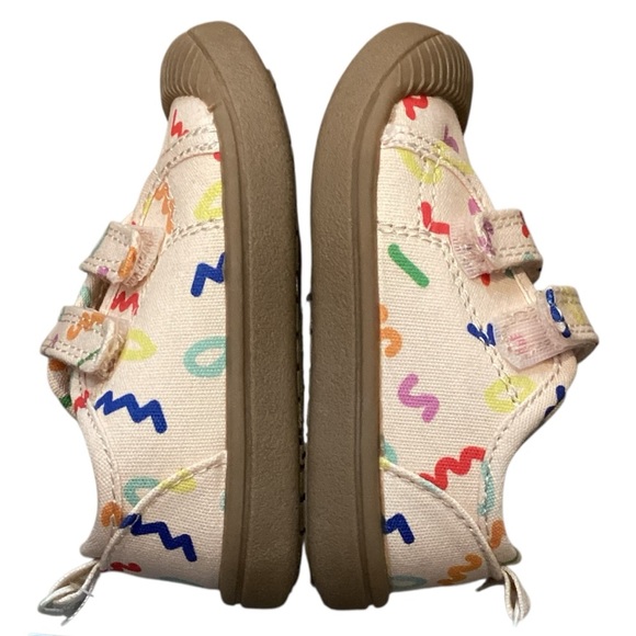 Cat & Jack Toddler Parker Sneakers Unisex Size 5 NEW Squiggly Print Easy On Off - Picture 5 of 6